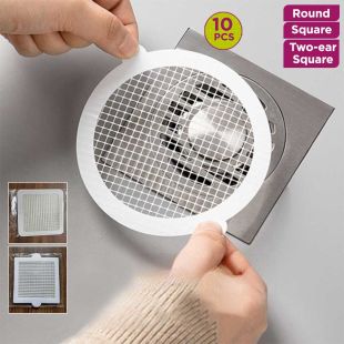 Disposable Floor Drain Hair Filter Cover - 10 Pcs
