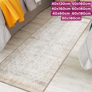 Refined Retro Pattern Long Thin Anti-Slip Carpet