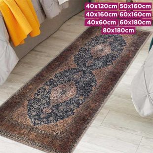 Opulent Retro Pattern Long Thin Anti-Slip Carpet