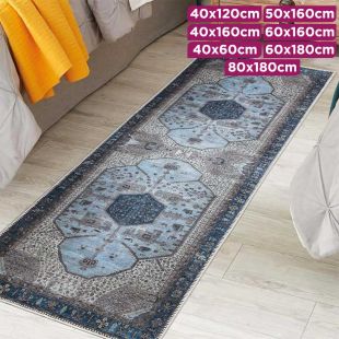 Deluxe Retro Pattern Long Thin Anti-Slip Carpet