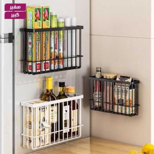 رف تخزين معدني لاصق للمطبخ