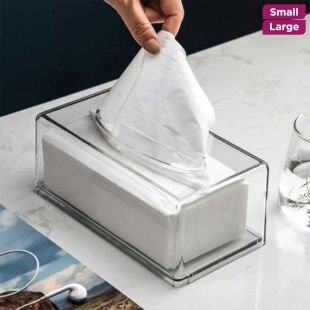 Multi Purpose Clear Acrylic Tissue Box