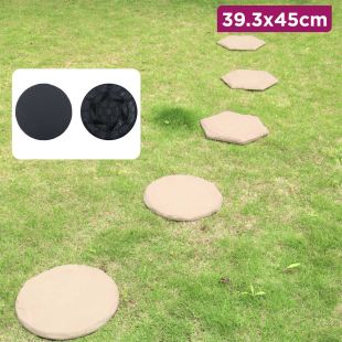 Outdoor Garden Round Stepping Stones 4 Pcs Set