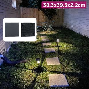 Outdoor Garden Square Stepping Stones 4 Pcs Set