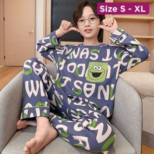 Autumn Long-Sleeve Cotton Pajama For Boys