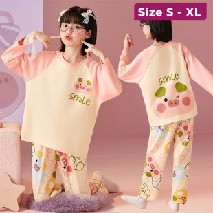 Autumn Cotton Long-Sleeve Pajama For Girls