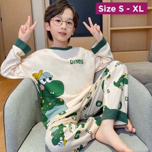 Stylish Autumn Long-Sleeve Cotton Pajama For Boys