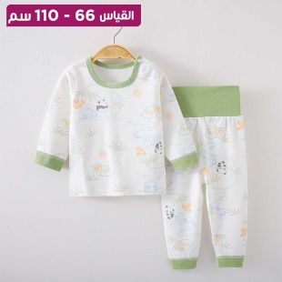 بيجامة أطفال قطنية أنيقة خريفى بتصميم كورى