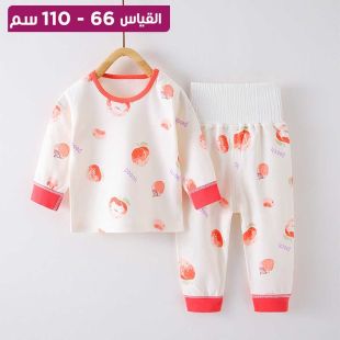 بيجامة أطفال خريفي من القطن بتصميم كورى