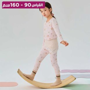 بيجامة Cute Rabbit Feeds Chickens قطنية مضلعة بأكمام للأولاد والبنات