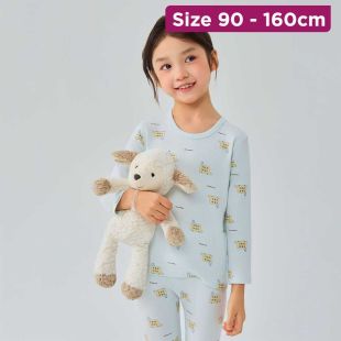 Butter RV Ribbed Cotton Pajama With Sleeves For Kids
