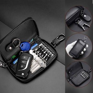 Multi-functional Leather Key Bag