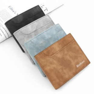 محفظة جلد للرجال - 12 × 10 × 2 سم