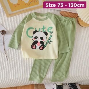 Boys Cotton Pajama Set Cute Panda