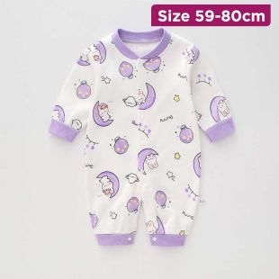 Baby Cotton Romper Moon Rabbit Design