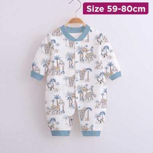 Baby Cotton Romper Tree Elephant Design