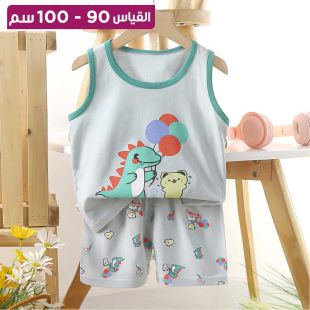 طقم قطعتين بتصميم Dinosaur Bear للأطفال