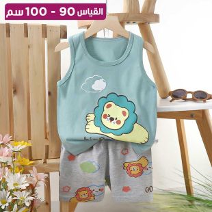 طقم قطعتين بتصميم Little Lion للأطفال
