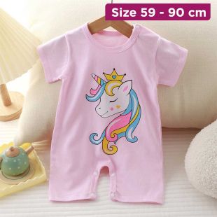 Baby Ultra Soft Pure Cotton Crawler Outfit with Open-Bottom