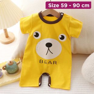 Baby Ultra Soft Pure Cotton Suit Outfit with Open-Bottom