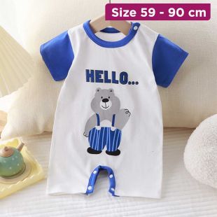 Baby Soft Pure Cotton Open-Bottom Crawler Suit