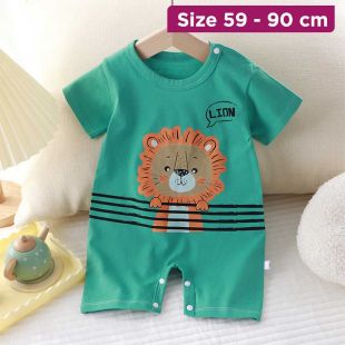 Baby Pure Soft Cotton Open-Bottom Crawler Suit