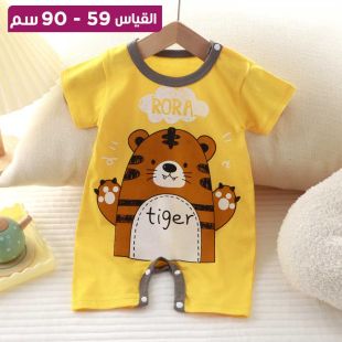 ملابس صيفية للأطفال حديثي الولادة من القطن