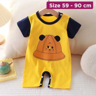 Newborn Cotton Open-Bottom Crawler Outfit