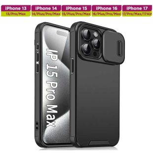 غطاء حماية مطفي مع حماية للكاميرا لهواتف أيفون