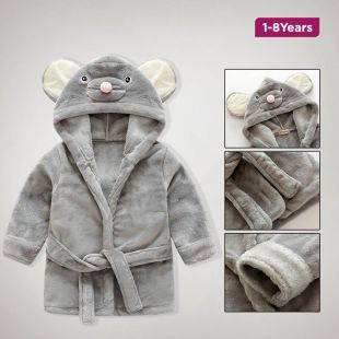 Cute Mouse Bathrobe for Kids