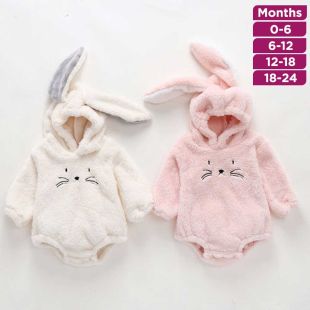 Cute Baby Coral Velvet Jumpsuit for Kids