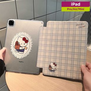 غطاء حماية كرتوني بتصميم  Kt Cat  للآيباد