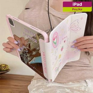 غطاء حماية بتصميم Butterfly Floral للآيباد