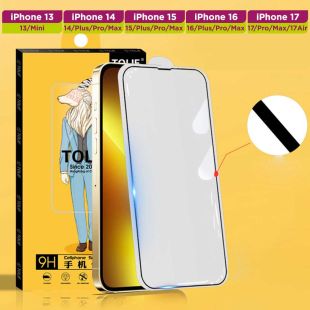 حماية شاشة زجاجية HD بحواف 3D مقاومة للكسر لهواتف آيفون