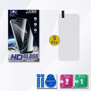 5Pcs Standard Full Screen HD Screen Protector for iPhone 16Plus