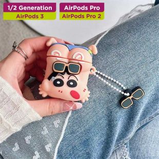 غطاء حماية لسماعات إيربودز بتصميم Shin-chan