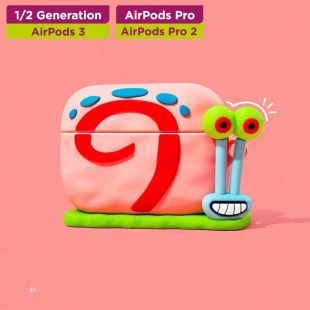 غطاء حماية لسماعات إيربودز بتصميم Snail