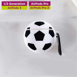 غطاء حماية لسماعات إيربودز بتصميم Football
