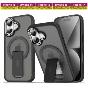 غطاء حماية مغناطيسي مطفي مع ستاند لهواتف أيفون