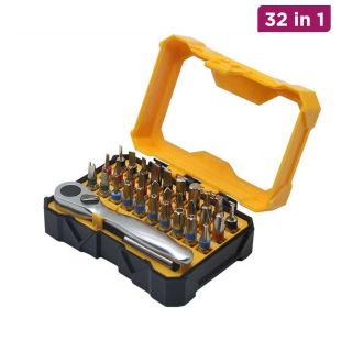 Screwdriver Set 32 in 1 with Multiple Bits and Handle