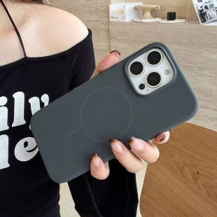 غطاء حماية سيليكون مغناطيسي أنيق لهواتف آيفون