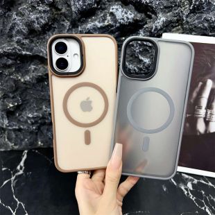 غطاء حماية مغناطيسي غير لامع لهواتف آيفون