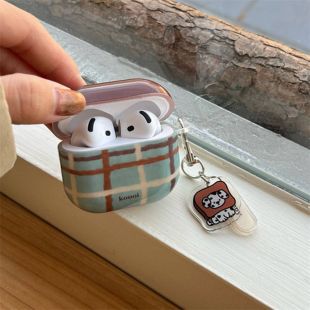 غطاء حماية مع حلقة بتصميم أنيق لسماعات AirPods