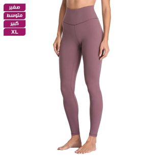 سروال لياقة بدنية نسائي ضيق بخصر مرتفع لليوجا