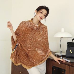 Cotton Linen Colored Design Scarf for Women 85 x 180 cm