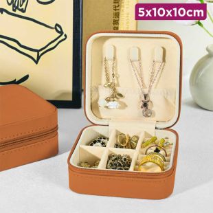 Travel Square Jewelry Organizer Box 5 x 10 x 10cm