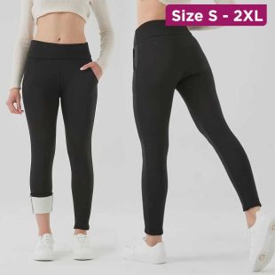 Lined High-Waist Yoga Pants for Women