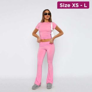 Women's Short Sleeve T-Shirt and Pants Set