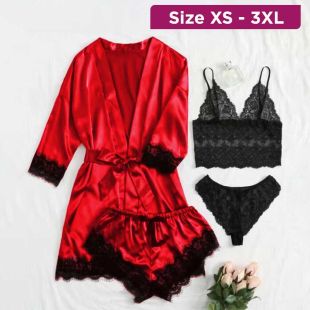 Lace Sleep for Women Set 4Pcs