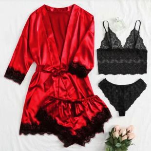 Lace Sleep for Women Set 4Pcs